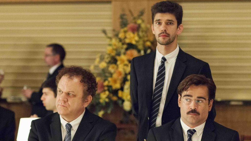 The Lobster, starring John C. Reilly, Ben Whishaw and Colin Farrell (above, from left) 