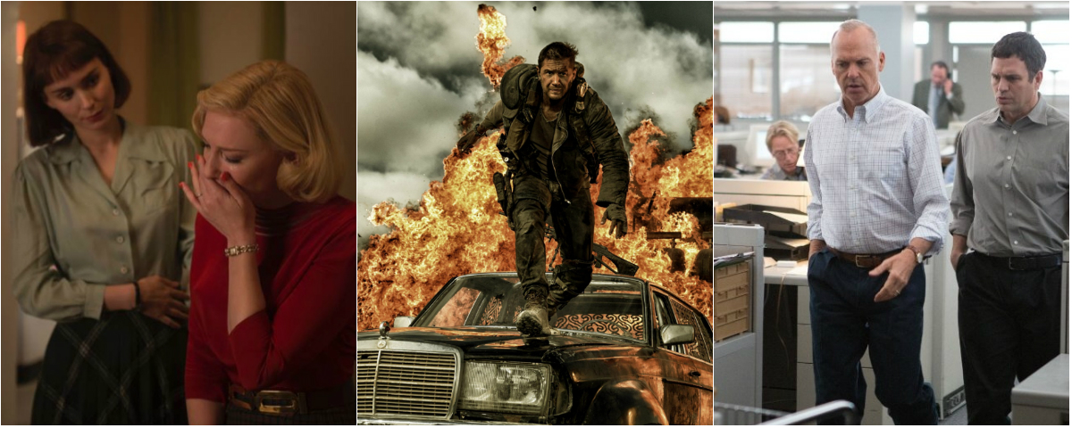 Carol, Mad Max: Fury Road and Spotlight - Who's On Top?
