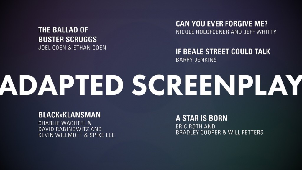 2019 Oscar Winner Predictions – BEST ADAPTED SCREENPLAY – AwardsWatch